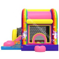 Pink unicorn bounce house for party rental inflatable bouncing house for kids