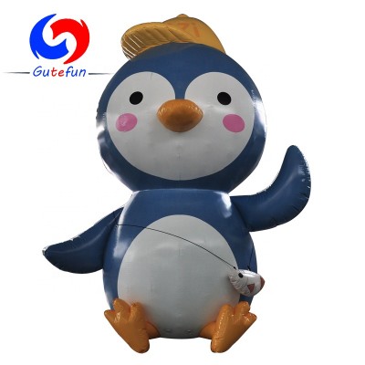 100% custom made 6M advertising promotional penguin inflatable model for sale