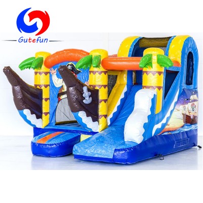 GUTEFUN 2020 NEW most popular Pirate ship inflatable jumping castle for kids birthday party events rental