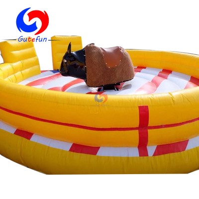 manufacturer sale kids inflatable mattress mechanical rodeo bull riding machine to Thailand