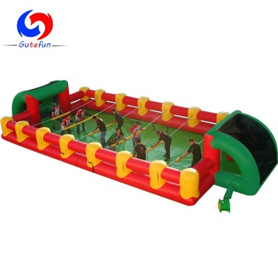 outdoor portable inflatable human foosball court for sale