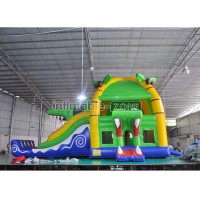 crocodile bouncy castle  jumping castle with slide and pool inflatable castle slide