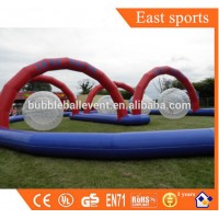 Inflatable go kart track, PVC inflatable track race field inflatable sports games