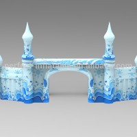 Beautiful and noble inflatable snow castle arch